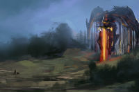 Ворота в сказочном стиле. Лестница в рай. Врата эдемского сада. Открытые ворота. Врата эдемского сада.